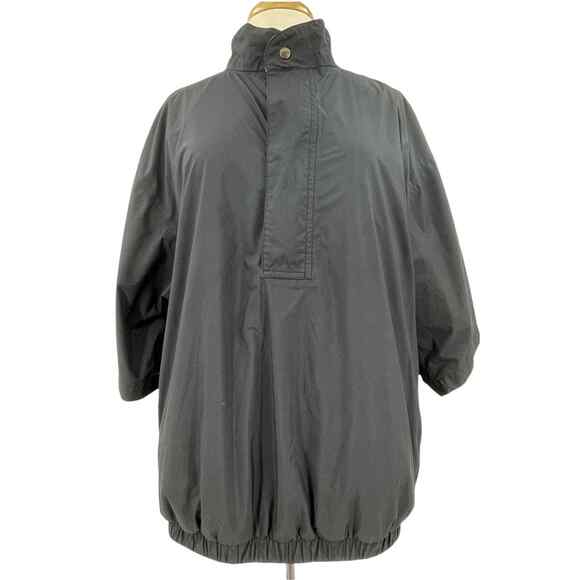 Footjoy Dryjoys Jacket Mens Large Black Golf Pullover Wind Rain Casual Athletic - Picture 1 of 10